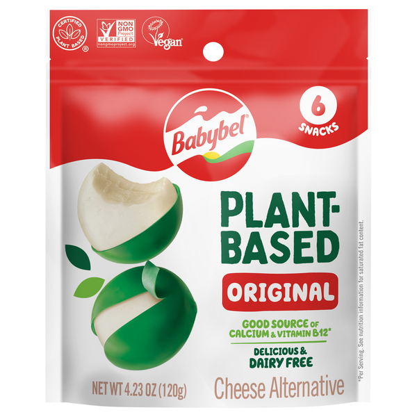 Soy & Lactose-Free Babybel Cheese Alternative, Plant-Based, Original hero