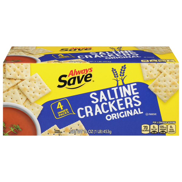 Crackers Always Save Saltine Crackers, Original hero