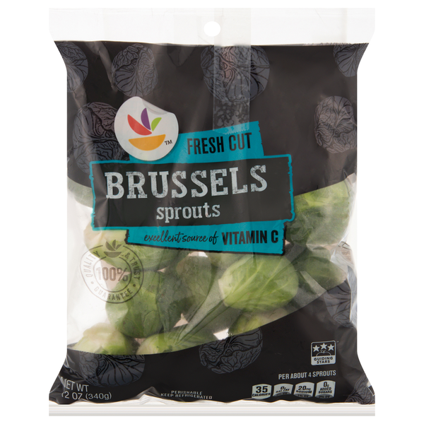 Packaged Vegetables & Fruits Store Brand Brussels Sprouts, Fresh Cut hero