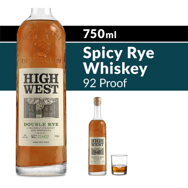 Rye Whiskey High West Double Rye Whiskey Bottle hero