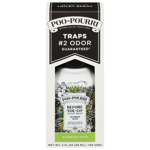 Poo-Pourri Toilet Spray, Bamboo Rain hero