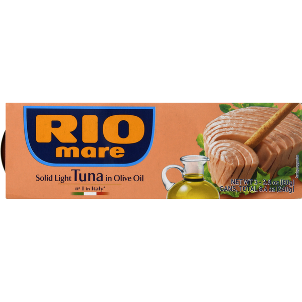 Oils & Vinegars Rio Mare Tuna, in Olive Oil, Solid Light hero