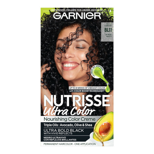 Hair Care Garnier Ultra Color Nourishing Hair Color Creme, Jet Blue Black hero