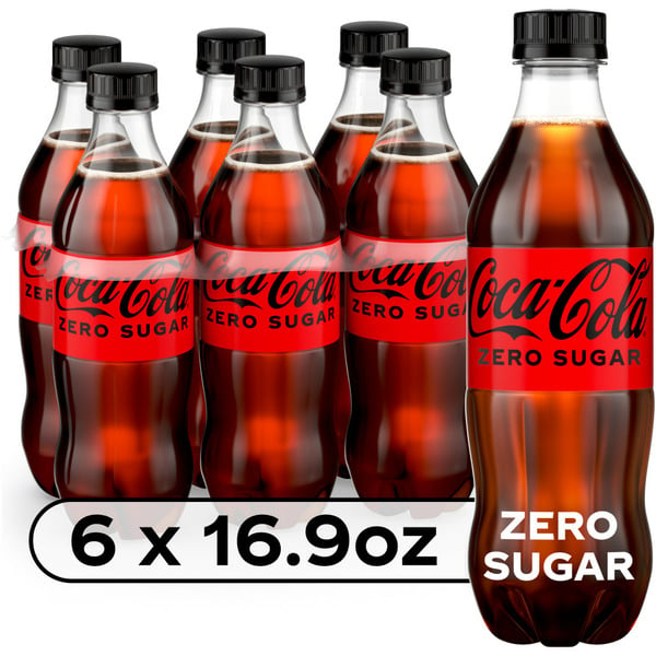 Soda Coca Cola Zero Sugar Zero Sugar Cola Soda Pop Bottles hero