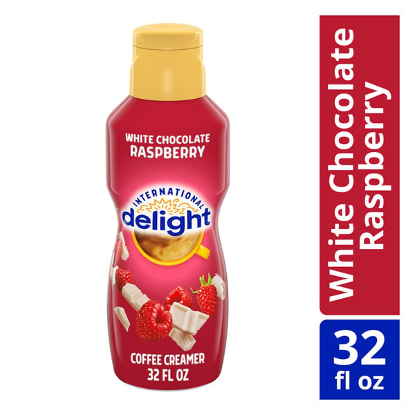 Cream International Delight White Chocolate Raspberry Coffee Creamer hero