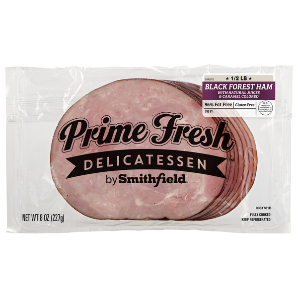 Packaged Lunchmeat Prime Fresh Ham, Black Forest hero