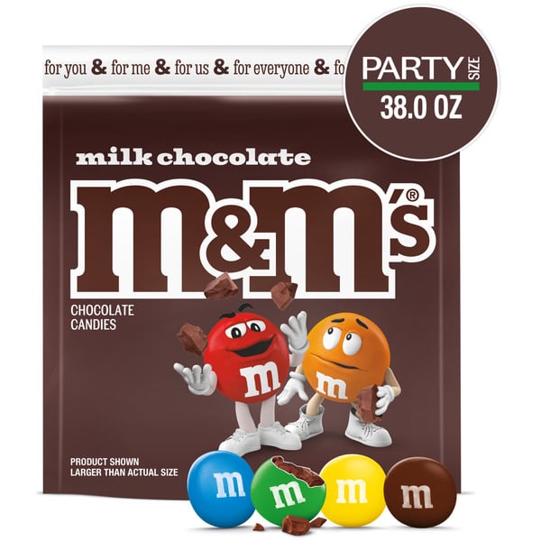 Candy & Chocolate M&M's Milk Chocolate Candy, Party Size hero