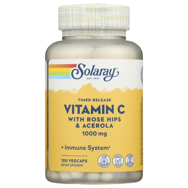 Vitamins & Minerals Solaray Vitamin C with Rose Hips And Acerola hero