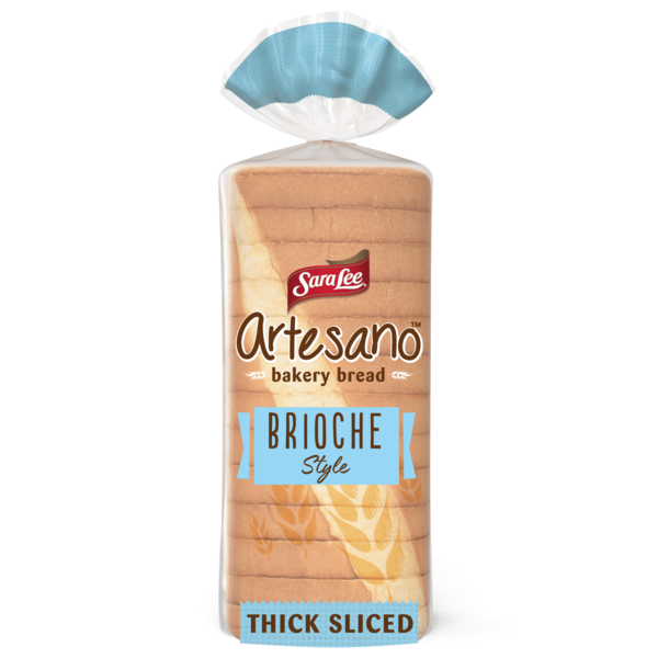 Packaged Bread Sara Lee Artesano, Brioche Bakery Bread hero