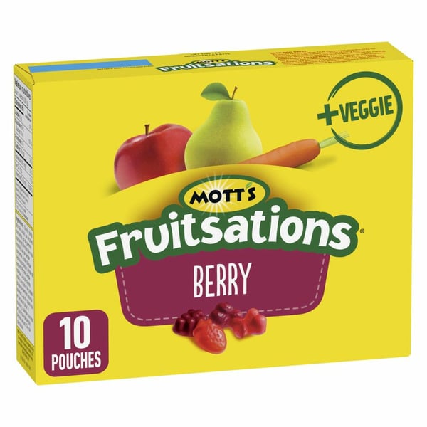 Fruit & Vegetable Snacks Mott’s Fruitsations Fruit Flavoured Snacks, Berry, Gluten Free hero