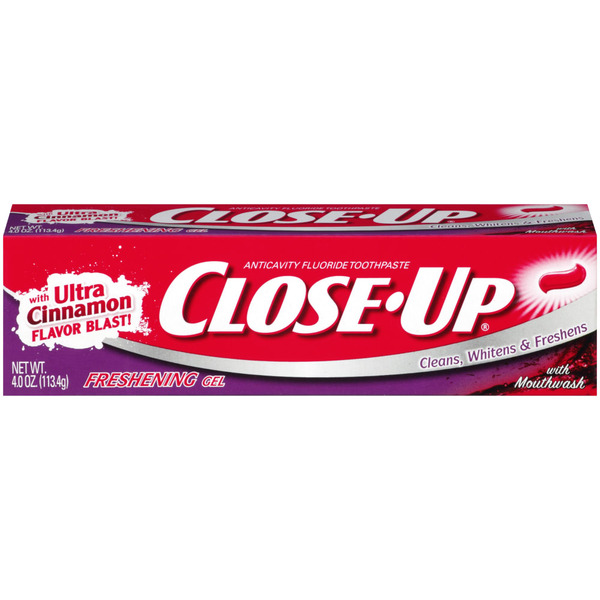 Oral Care Close-Up Anticavity Fluoride Freshening Gel With Mouthwash Toothpaste hero