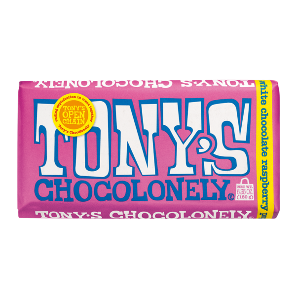 Candy & Chocolate Tony's Chocolonely White Chocolate Raspberry Popping Candy hero