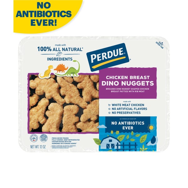 Packaged Meat Perdue Breaded Chicken Breast Nuggets Dinosaur Shapes hero