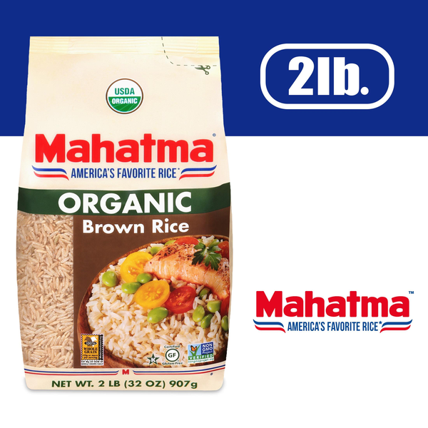 Grains, Rice & Dried Goods Mahatma Brown Rice, Organic hero