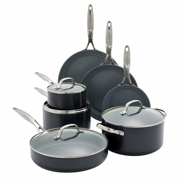 Housewares GreenPan Pro Ceramic 11-Piece Cookware Set hero