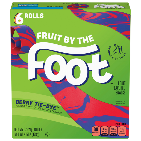 Fruit & Vegetable Snacks Fruit by the Foot Fruit Flavored Snacks, Berry Tie-Dye hero