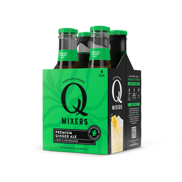 Beers & Coolers Q Mixers Ginger Ale, Premium Cocktail Mixer hero