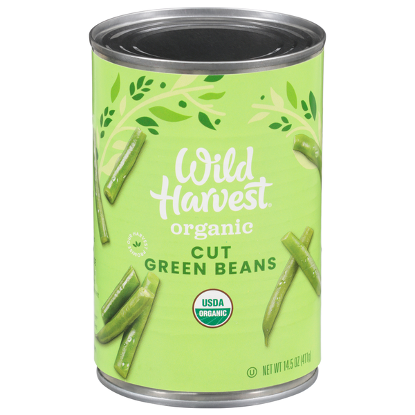 Canned & Jarred Vegetables Wild Harvest Green Beans, Organic, Cut hero