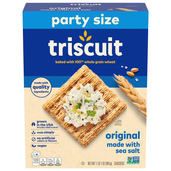 Crackers Triscuit Crackers, Original, Party Size hero