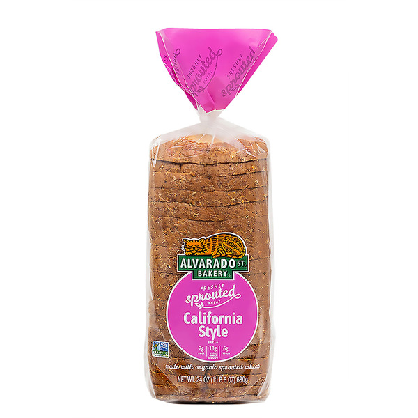 Bread Alvarado Street Bakery Sprouted Wheat California Style Bread hero