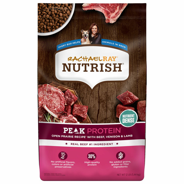 Dry Dog Food Rachael Ray Nutrish Peak Natural Food For Doge Open Range Recipe With Beef, Venison & Lamb hero