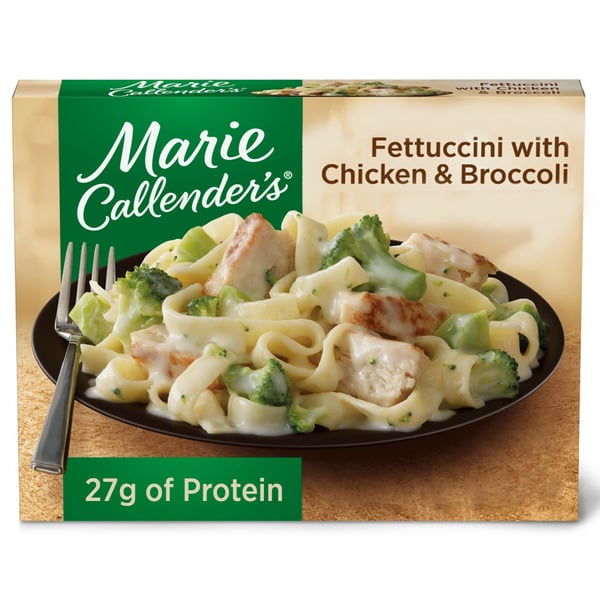 Frozen Meals Marie Callender's Fettuccini With Chicken & Broccoli, Frozen Meal hero