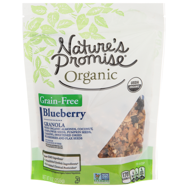 Cereal Nature's Promise Granola, Grain-Free, Blueberry hero