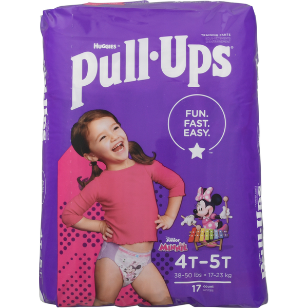 Diapers & Wipes Pull-Ups Girls' Potty Training Pants, 4T-5T (38-50 lbs) hero