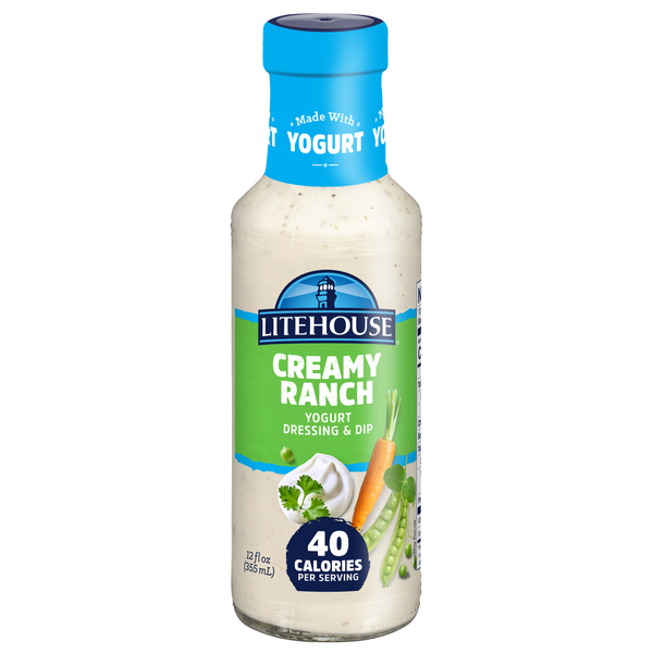 Yogurt Litehouse Dressing & Dip, Creamy Ranch, Yogurt hero