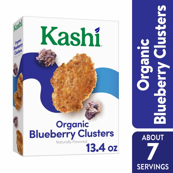 Cereal Kashi Breakfast Cereal, Fiber Cereal, Family Breakfast, Blueberry Clusters hero