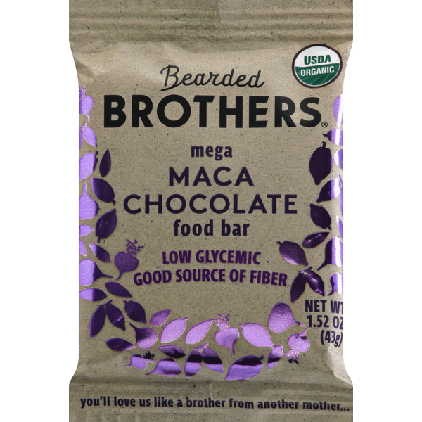 Energy & Granola Bars Bearded Brothers Food Bar, Maca Chocolate, Mega hero