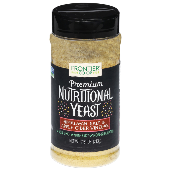 Spices & Seasonings Frontier Co-op Nutritional Yeast, Himalayan Salt & Apple Cider Vinegar, Premium hero