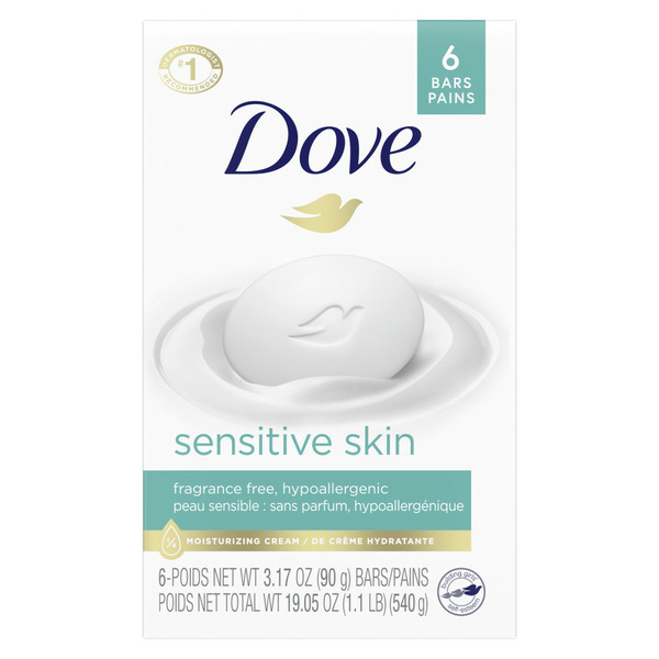 Bath & Body Dove Beauty Bar More Moisturizing Than Bar Soap Sensitive Skin hero