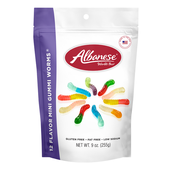 Candy & Chocolate Albanese 12 Flavor Mini Gummi Worms hero