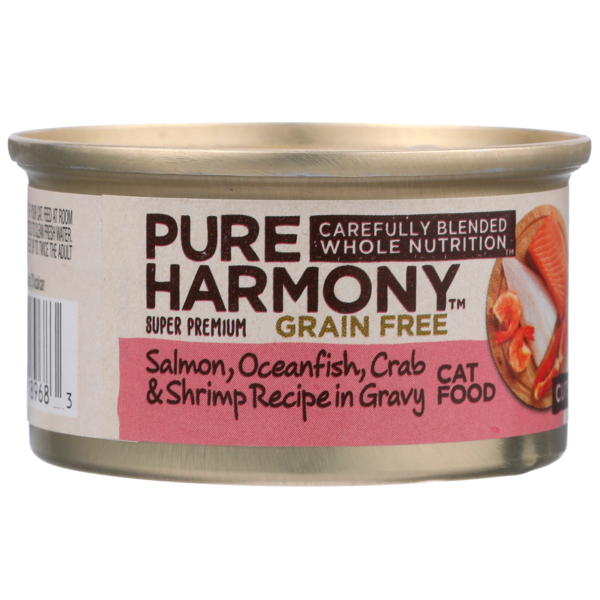 Cat Food & Care Pure Harmony Grain Free Salmon, Oceanfish, Crab & Shrimp Recipe Cuts In Gravy Cat Food hero