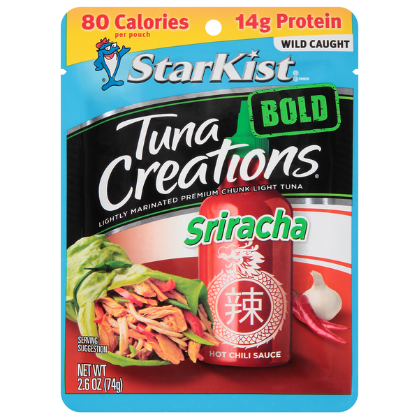 Canned Meat & Seafood StarKist Tuna, Premium, Wild Caught, Bold, Sriracha hero