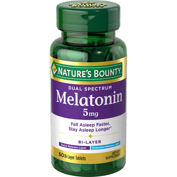 Sleeping Aids Nature's Bounty Melatonin Sleep Aid Bi-Layer hero