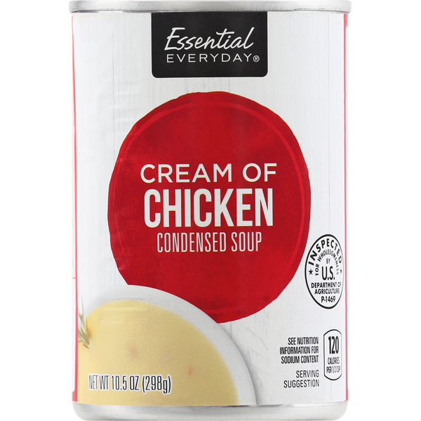 Soup, Broth & Bouillon Essential Everyday Condensed Soup, Cream of Chicken hero