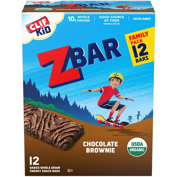 Energy & Granola Bars Zbar Chocolate Brownie Organic Kids Snack Bars hero