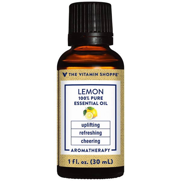 Aromatherapy The Vitamin Shoppe Lemon 100% Pure Essential Oil - Aromatherapy (1 Fluid Ounce) hero