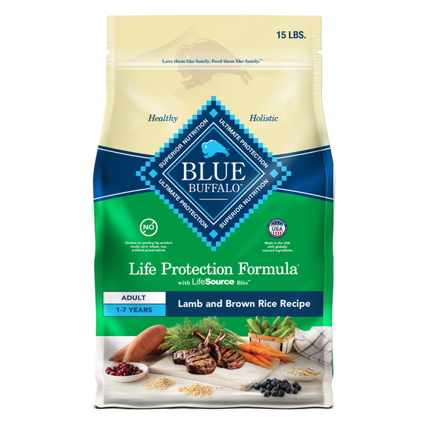 Dog Food & Care Blue Buffalo Life Protection Formula Natural Adult Dry Dog Food, Lamb and Brown Rice hero