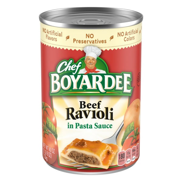 Canned Meals & Beans Chef Boyardee Beef Ravioli hero