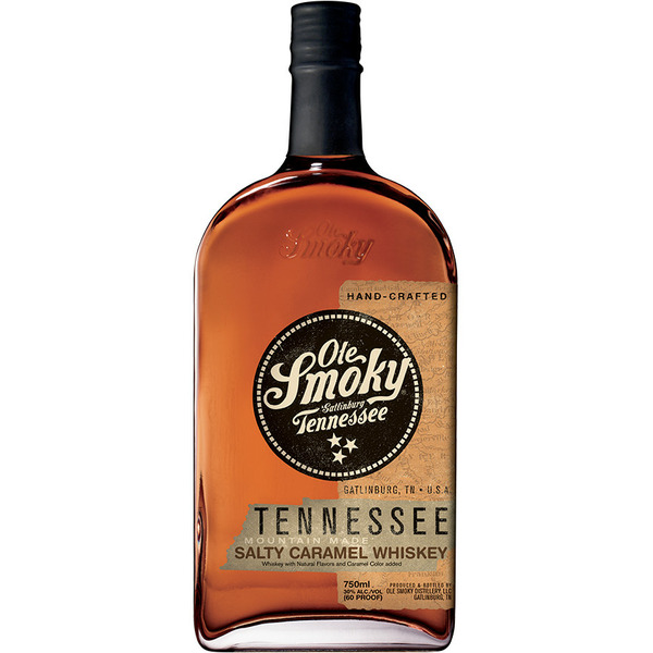 Whiskey Ole Smoky Salty Caramel Flavored Whiskey Mountain Made 60 hero