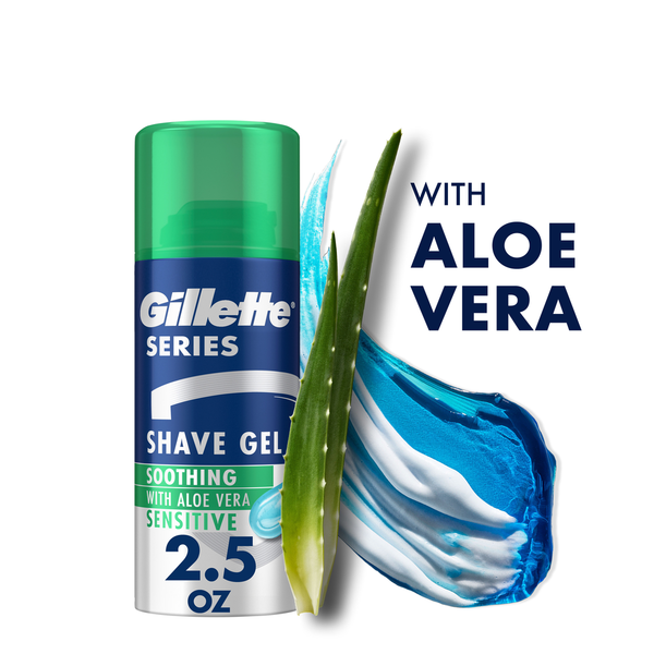 Shave Needs Gillette Series Soothing Shave Gel for men with Aloe Vera hero