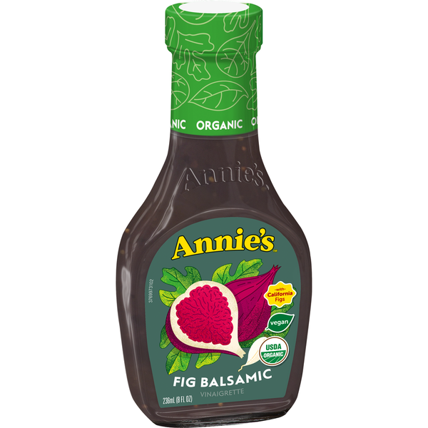 Salad Dressing & Toppings Annie's Organic Fig Balsamic Vinaigrette Salad Dressing, Vegan hero