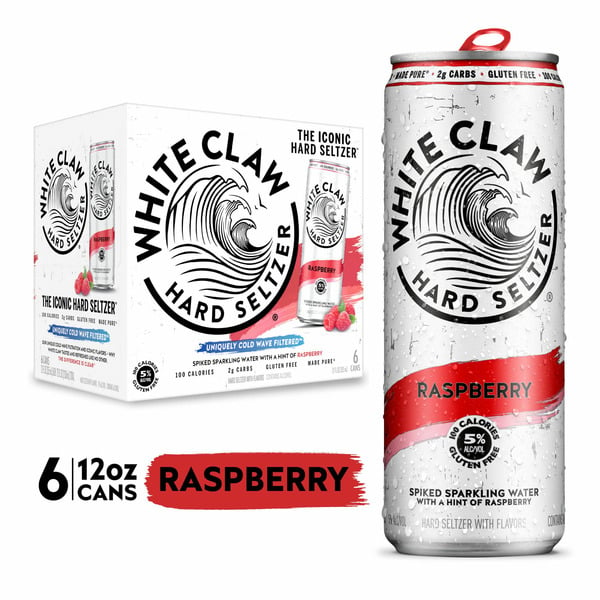 Beers & Coolers White Claw Raspberry Can hero