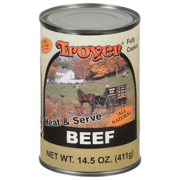 Canned Meat & Seafood Troyer Beef, Heat & Serve hero