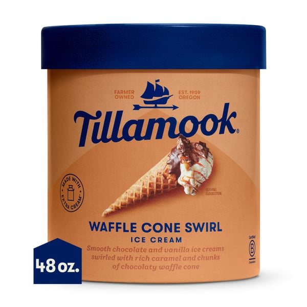 Ice Cream & Ice Tillamook Waffle Cone Swirl Ice Cream hero