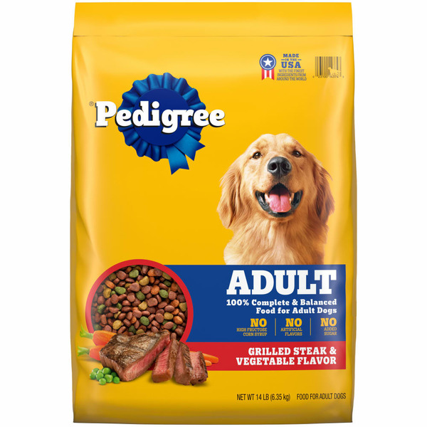 Dog Food Pedigree Complete Nutrition Adult Dry Dog Food Grilled Steak & Vegetable hero