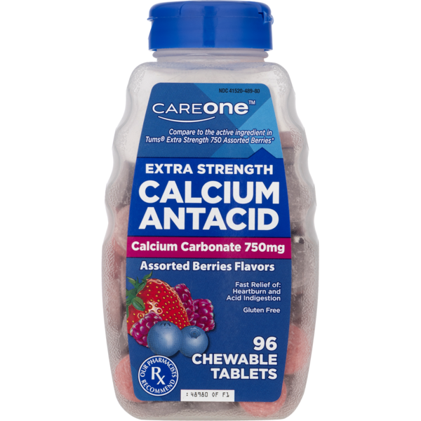 Digestion CareOne Extra Strength Calcium Antacid Assorted Berry Flavor hero